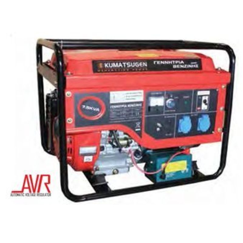 Γεννήτρια βενζίνης 3.5KVA 6.5Hp Kumatsugen με AVR