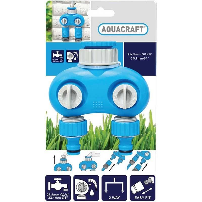 Διακλαδωτής ποτίσματος κάθετος 2 θέσεων AQUACRAFT - Image 2