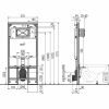 Καζανάκι εντοιχιζόμενο 8 cm με ηχομόνωση Alcaplast