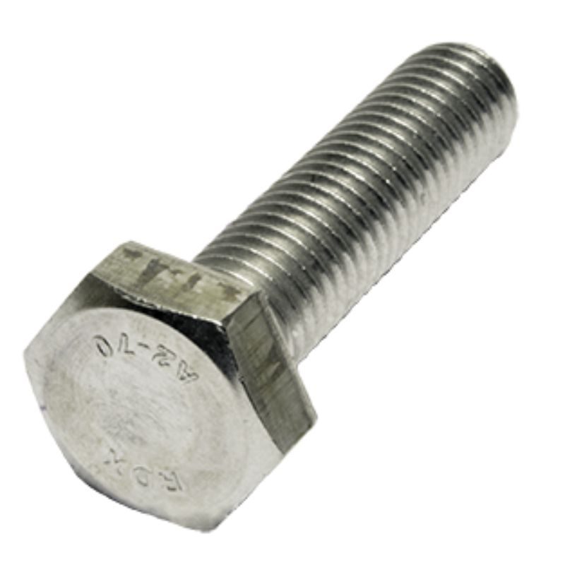 Βίδα εξάγωνη όλο βόλτα Din 933 Inox Α2 M5