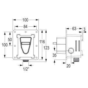 Ηλεκτρονική μπαταρία τοίχου με μηχανισμό σετ CONTI - Image 4