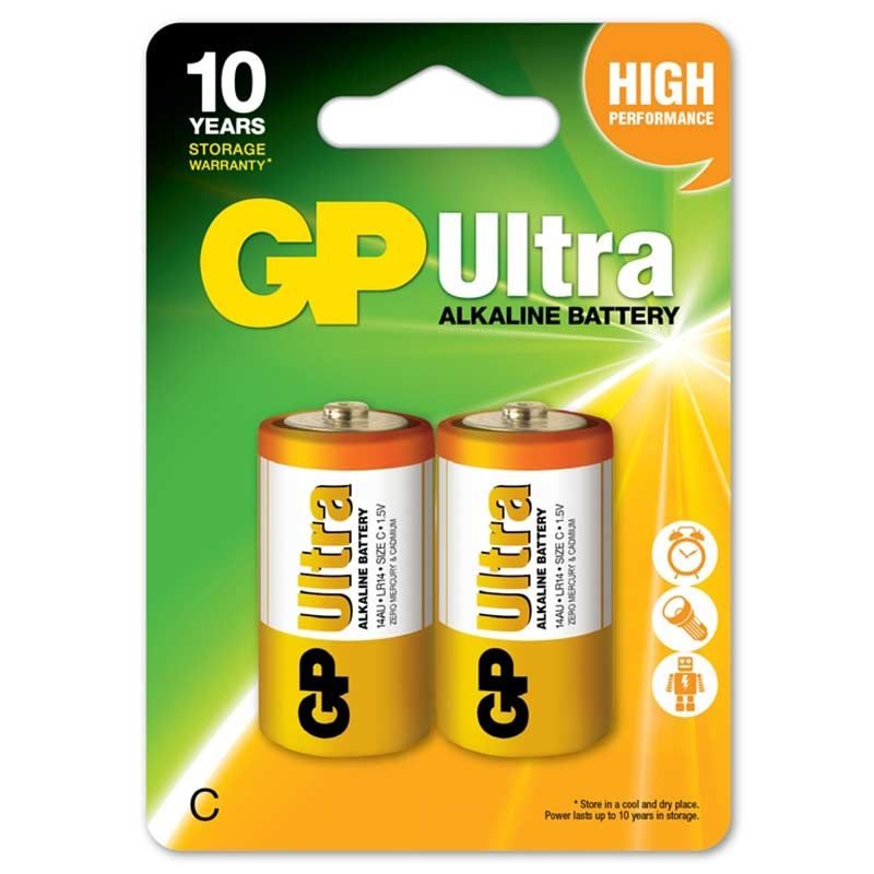 Μπαταρία αλκαλική 1.5V C LR14 GP ULTRA - Image 2