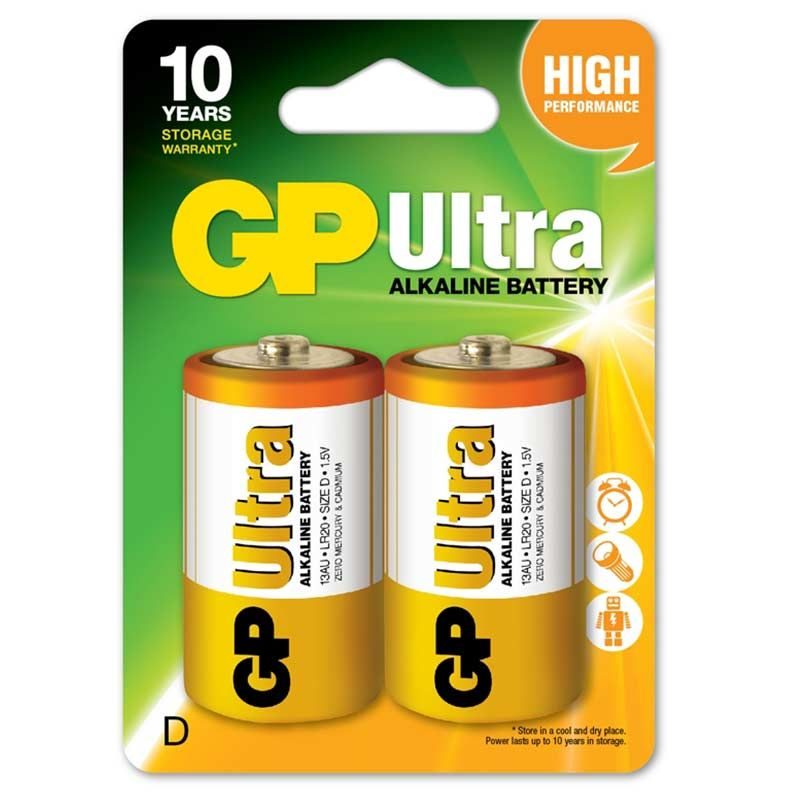 Μπαταρίες αλκαλικές 1.5V D LR20 GP ULTRA - Image 2