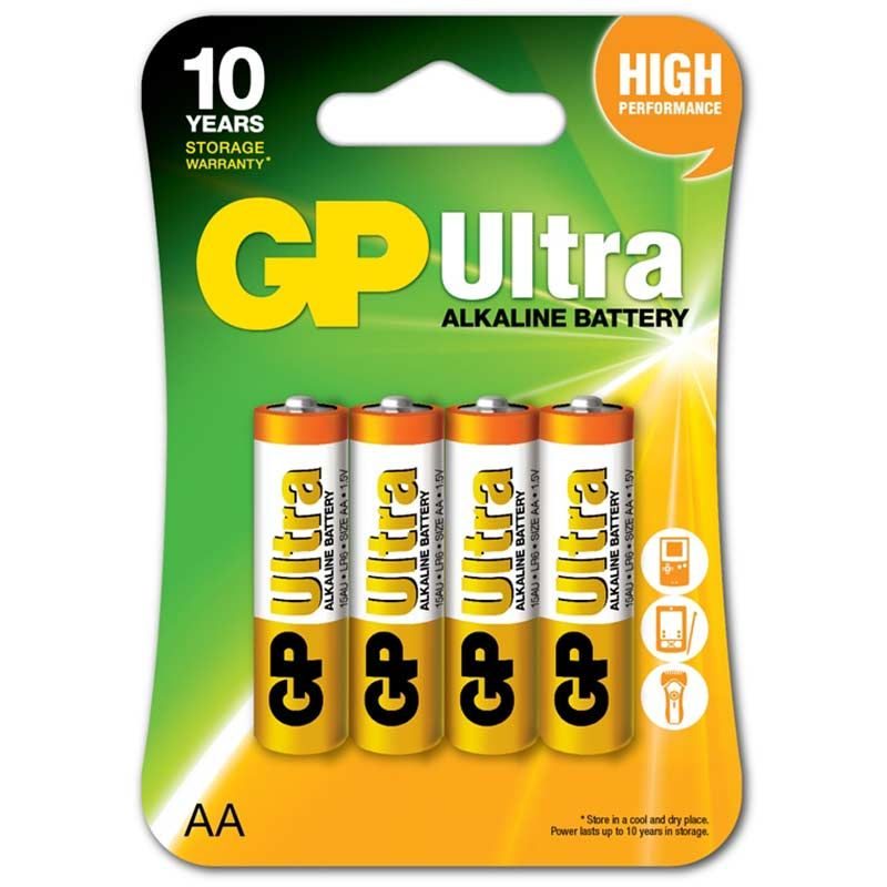 Μπαταρία αλκαλική ΑΑ LR06 1.5V GP ULTRA - Image 2