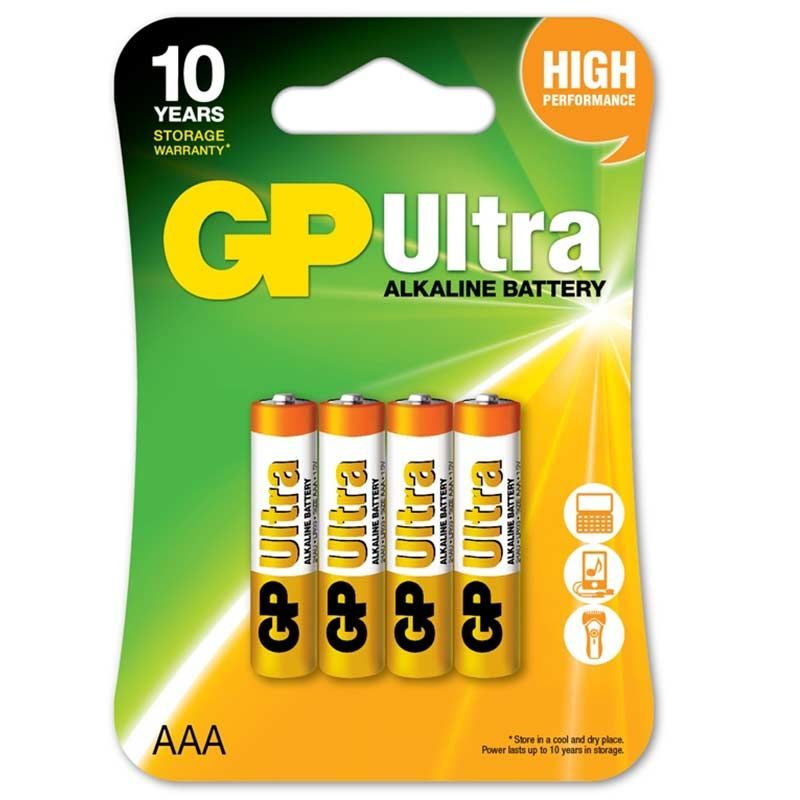 Μπαταρία αλκαλική ΑΑA LR03 1.5V GP ULTRA - Image 2