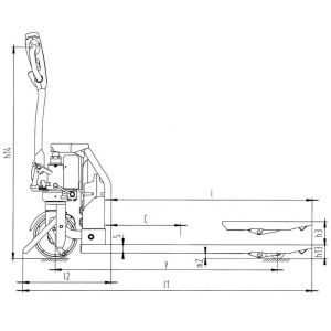 Ηλεκτρικό παλετοφόρο 1.5 τόνου 48 V Express - Image 2