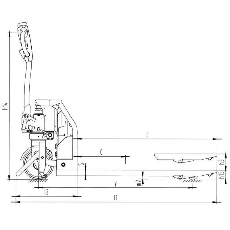 Ηλεκτρικό παλετοφόρο 1.5 τόνου 48 V Express - Image 2