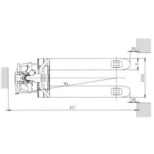 Ηλεκτρικό παλετοφόρο 1.5 τόνου 48 V Express - Image 3