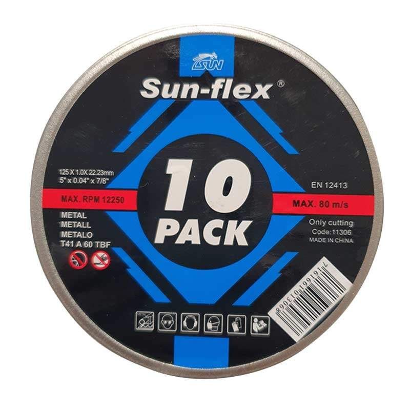 Δίσκοι κοπής σιδήρου 125 ινοχ Sun-Flex
