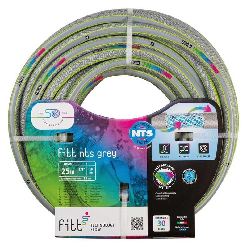 Λάστιχο κήπου ποτίσματος 6 στρώσεων NTS GREY fitt