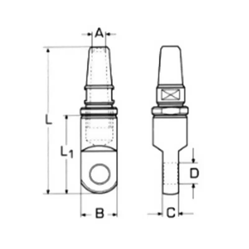 Άκρο συρματόσχοινου M8322 Inox A4 - Image 2