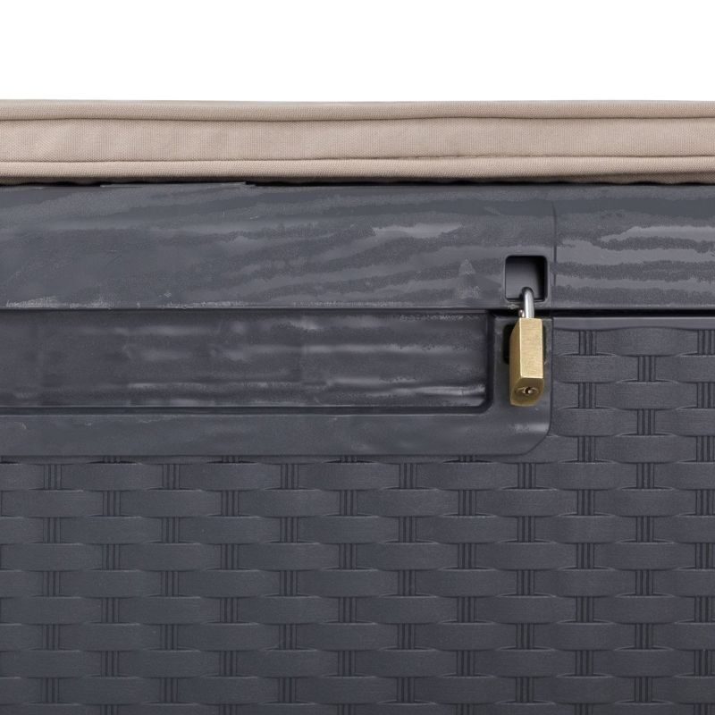 Μπαούλο κήπου PORTONOVO 350LT 123.7x54.5x58.7cm - Image 3