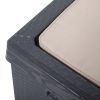 Μπαούλο κήπου PORTONOVO 350LT 123.7x54.5x58.7cm