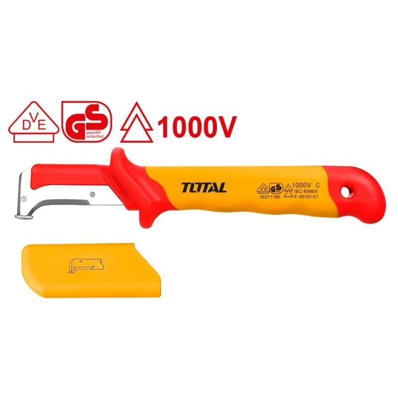 Μαχαίρι απογύμνωσης καλωδίων κυρτό 1000V VDE TOTAL