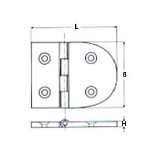 Μεντεσέδες M8429 Inox A4 - Image 2