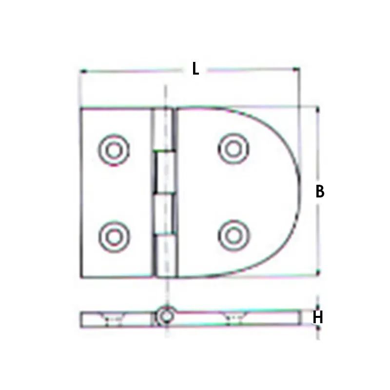 Μεντεσέδες M8429 Inox A4 - Image 2