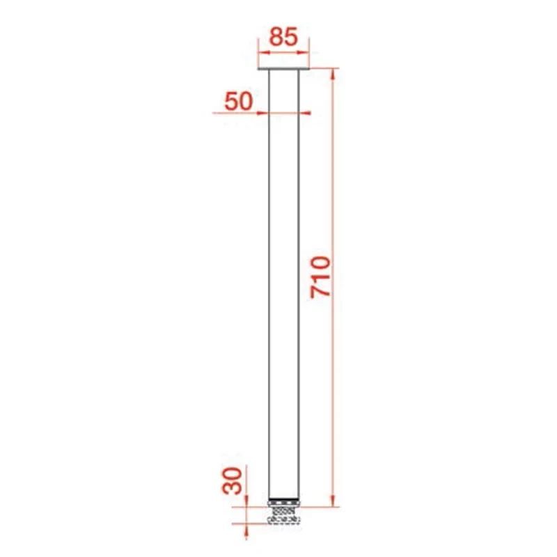 Πόδια τραπεζιού τετράγωνα 71 cm - Image 2