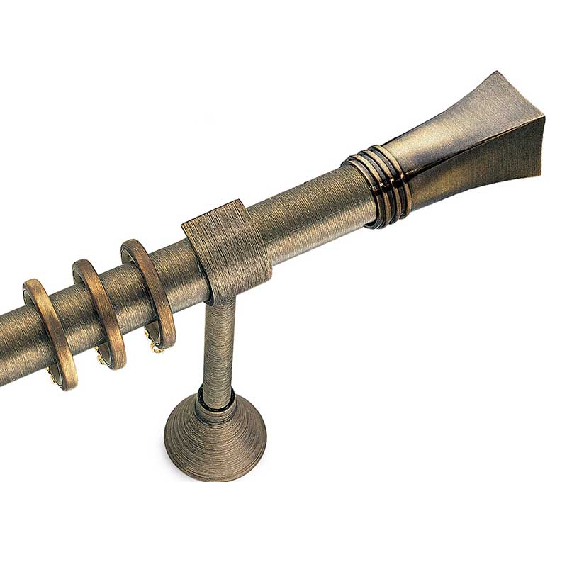 Κουρτινόξυλα Φ25 μπρονζέ Nymfi