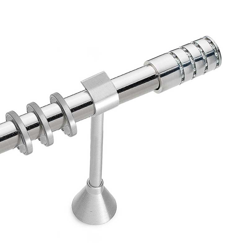 Κουρτινόξυλα Φ25 Νίκελ ματ Titan