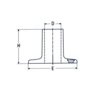Βάση κεραίας 90º στρόγγυλη M8201 Inox A4 - Image 2
