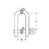 Ναυτικά κλειδιά τύπου D M8358 Inox A4