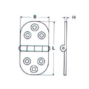 Μεντεσέδες οβάλ M8045 Inox A4 - Image 2