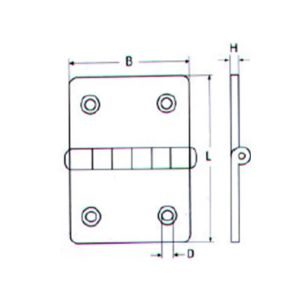 Μεντεσές M8150 ανοξείδωτοι A4 - Image 2