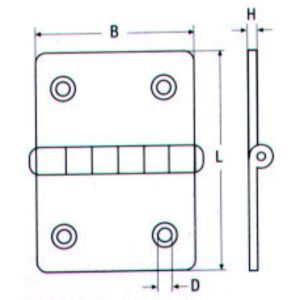 Μεντεσέδες Παραλληλόγραμμοι M8151 INOX A4 - Image 2