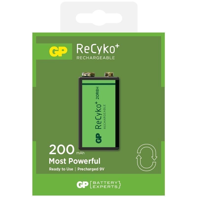 Μπαταρία ReCyko επαναφορτιζόμενη 9V σειρά 200 NiMH