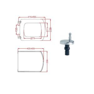 Κάλυμμα λεκάνης Plaza βαρέως τύπου - Image 2