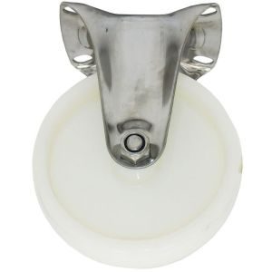 Βιομηχανικές ρόδες νάυλον σταθερές Inox
