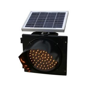 Ηλιακό φανάρι σήμανσης LED κίτρινο 200mm - Image 8