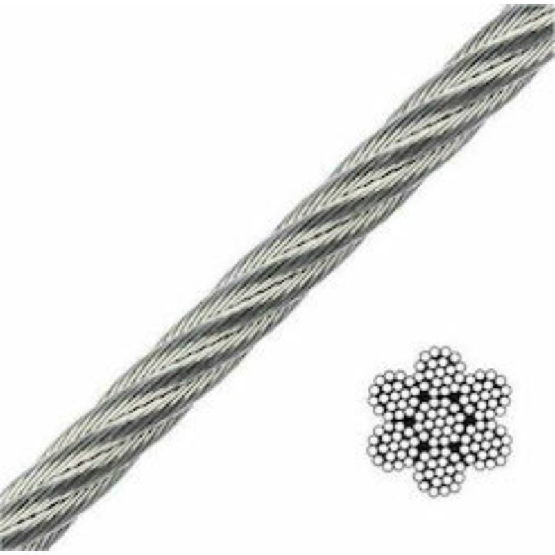 Συρματόσχοινο Inox Α4 7x19 από Φ2 έως Φ10 - Image 2
