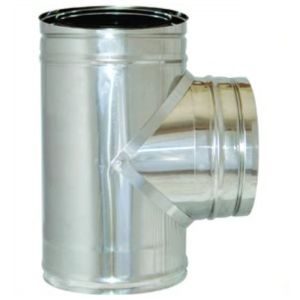 Ταφ 90° διπλού τοιχώματος Inox TechnoGas