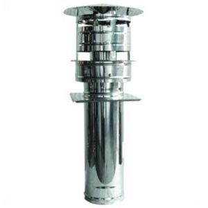 Κάθετη απόληξη καμινάδας Inox 0.4mm-0.5mm TechnoGas