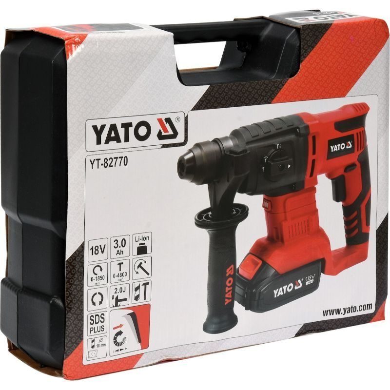 Κρουστικό Σκαπτικό Μπαταρίας SDS Plus YATO YT-82770 - Image 5