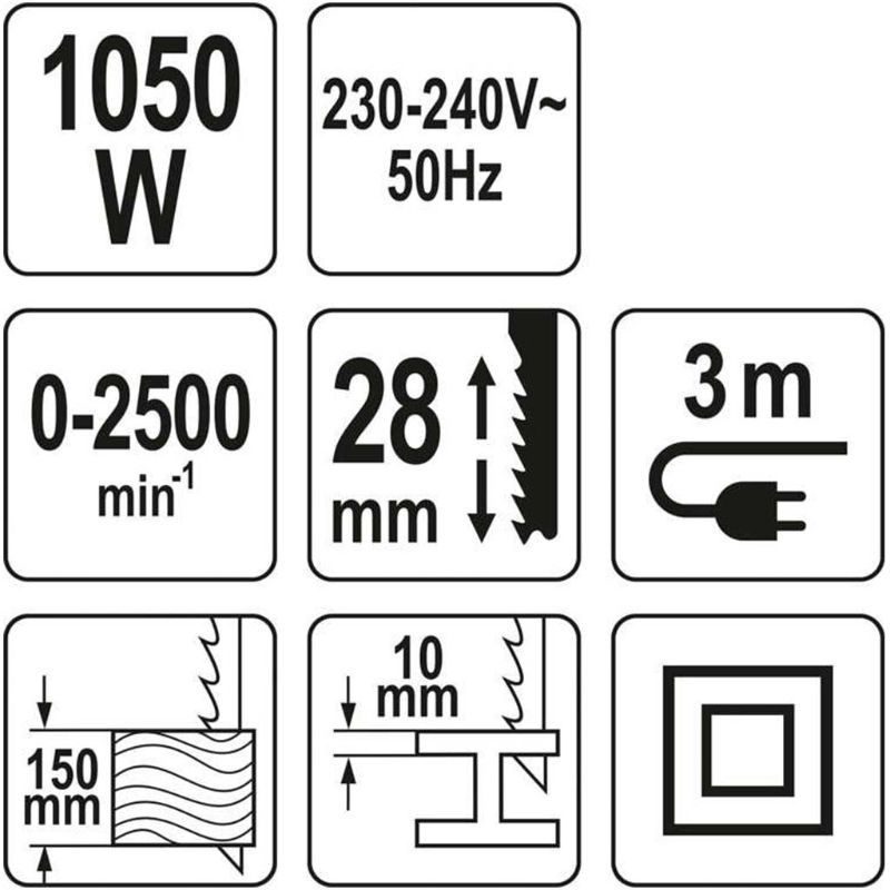 Σπαθόσεγα 1050W YATO YT-82281 - Image 5