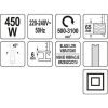 Ηλεκτρική σέγα 450W YATO ΥΤ-82274