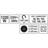 Τριβείο Τοίχου 1220W YATO YT-82340