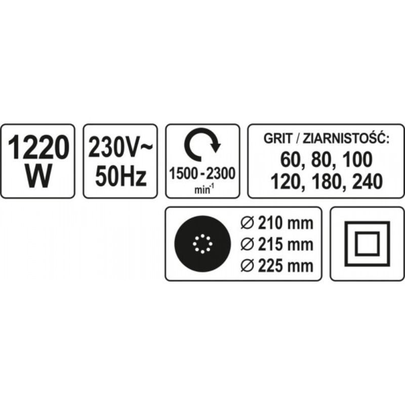 Τριβείο Τοίχου 1220W YATO YT-82340 - Image 5