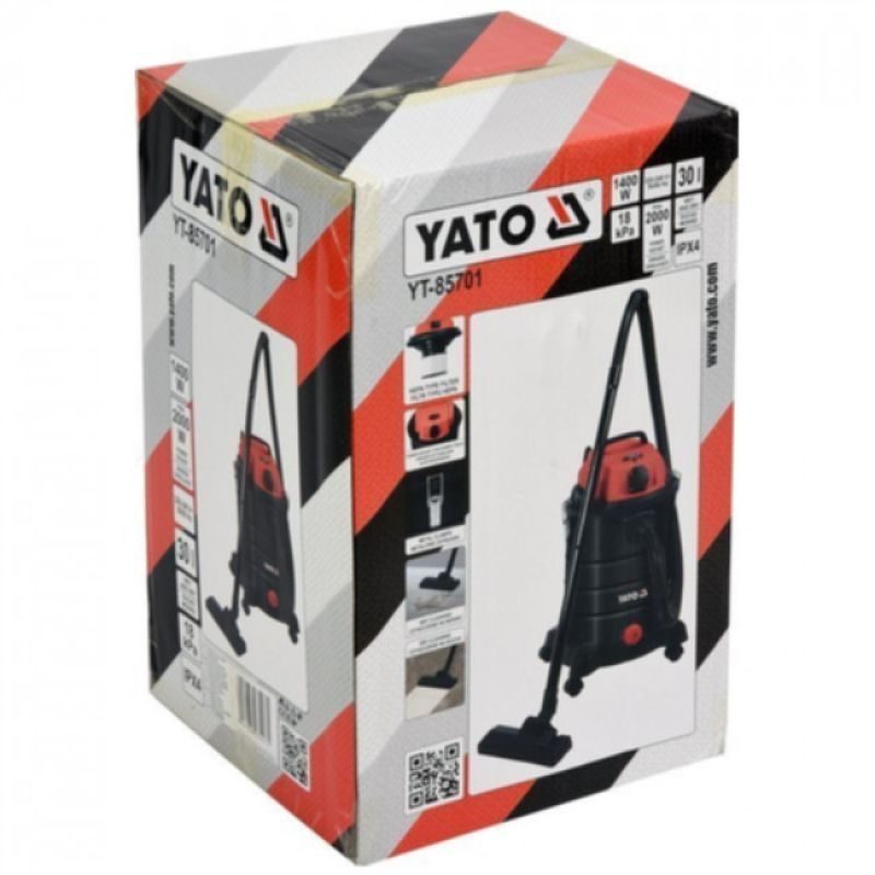 Σκούπα Υγρών / Στερεών 1400W με Κάδο 30lt YATO YT-85701 - Image 3