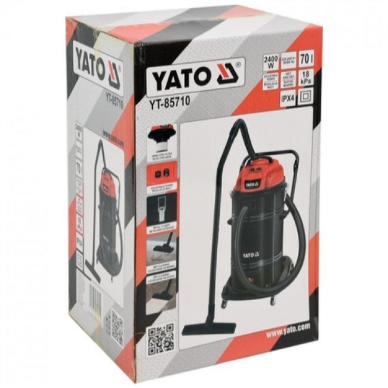 Ηλεκτρική Σκουπά Στερεών - Υγρών 2400W YATO YT-85710 - Image 5