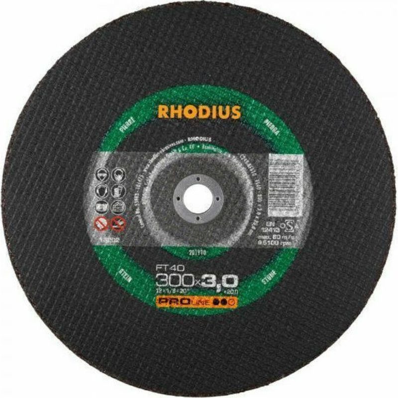 Δίσκος κοπής μαρμάρου πέτρας και λίθου FT40 RHODIUS