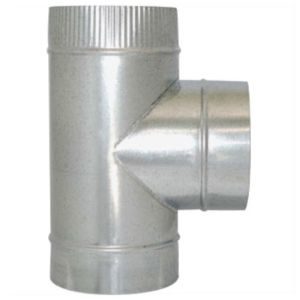 Ταφ αεραγωγών 90° μονού τοιχώματος Inox TechnoSpiral