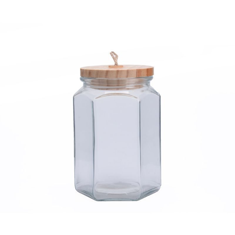 Βάζo γυάλινo πολυγωνο 1120ml