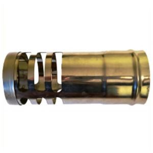Απόληξη αεραγωγών Pellet Gas Inox TechnoMetal