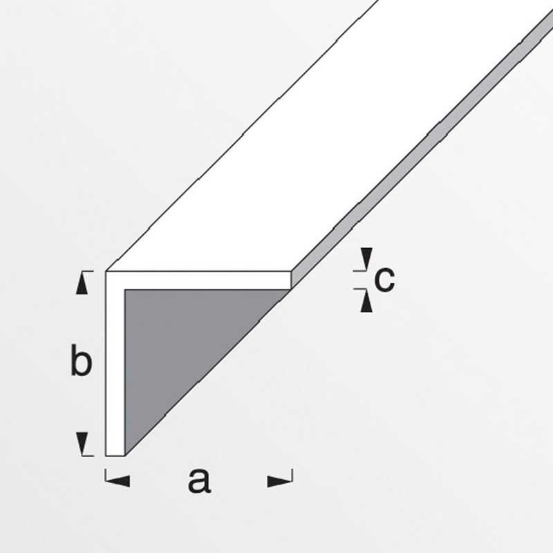 Προφίλ γωνιακό πλαστικό ισόπλευρο (PVC) ALFER - Image 2
