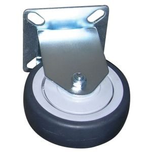 Ρόδα Φ75 mm σταθερή με πέλμα 65 x 65 mm γαλβανιζέ