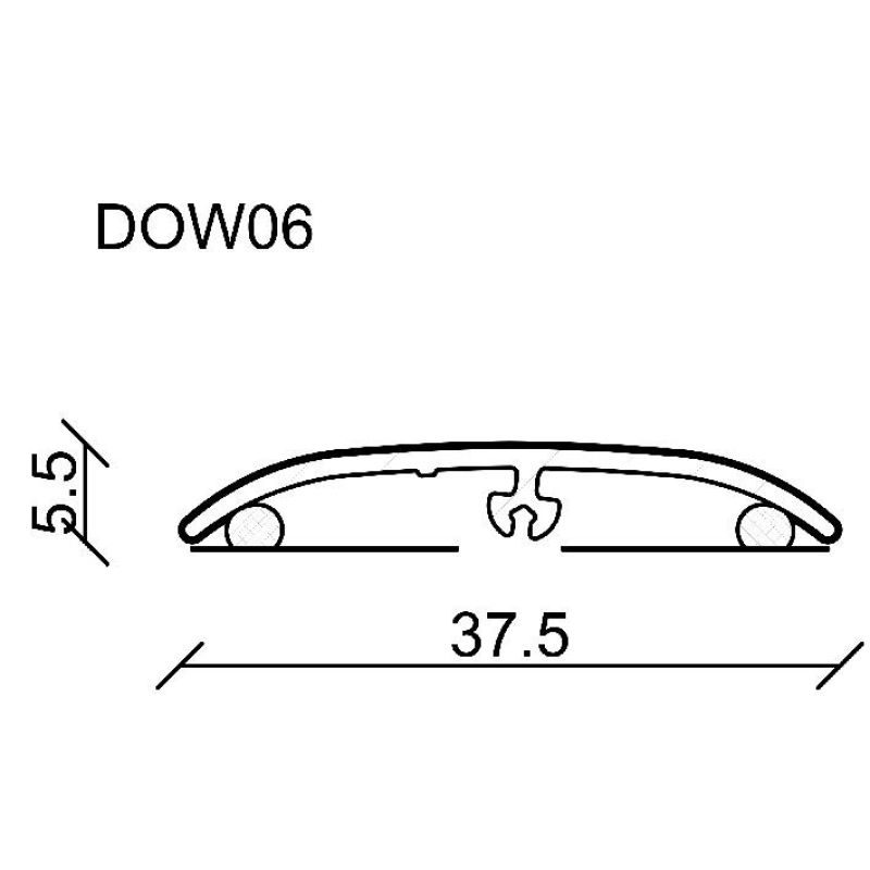 ΠΡΟΦΙΛ ΜΕΤΑΒΑΣΗΣ DOWEL FIX 6 HCEI209 900mm ΣΟΒ. FOEI35A