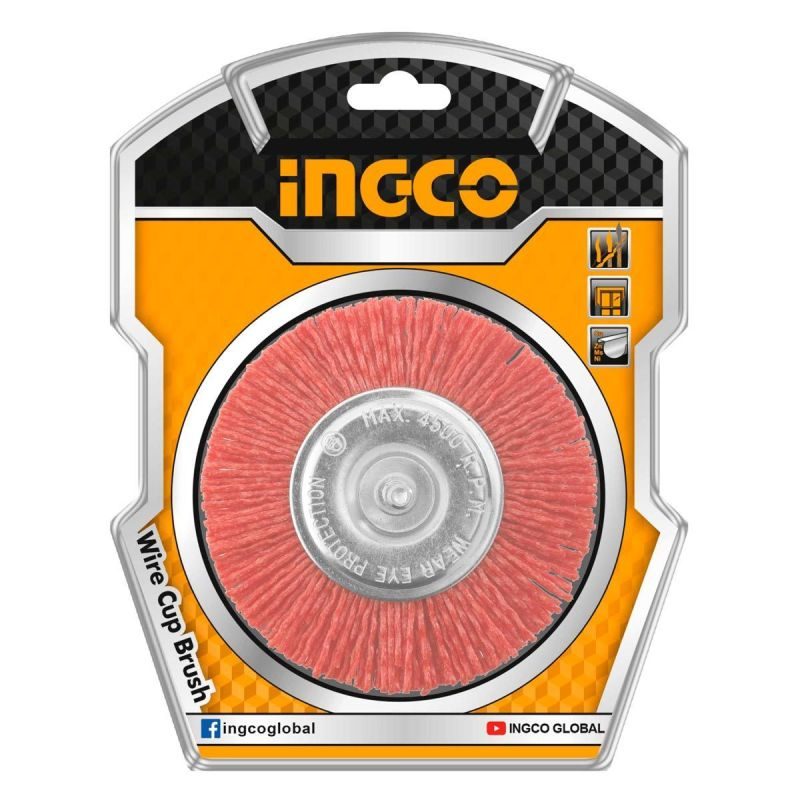 Nylon Βούρτσα με Άξονα για Δράπανο WB41005 INGCO - Image 2